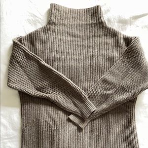 Montpellier Turtleneck Sweater Dress in size XS Taupey Green